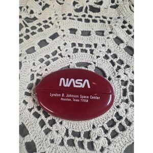 Vtg NASA‎ Rubber Coin Pocket Holder Lyndon B Johnson Space Center